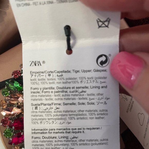 embellished sandals zara